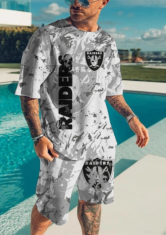 Las Vegas Raiders T-shirt and Shorts AZTS166