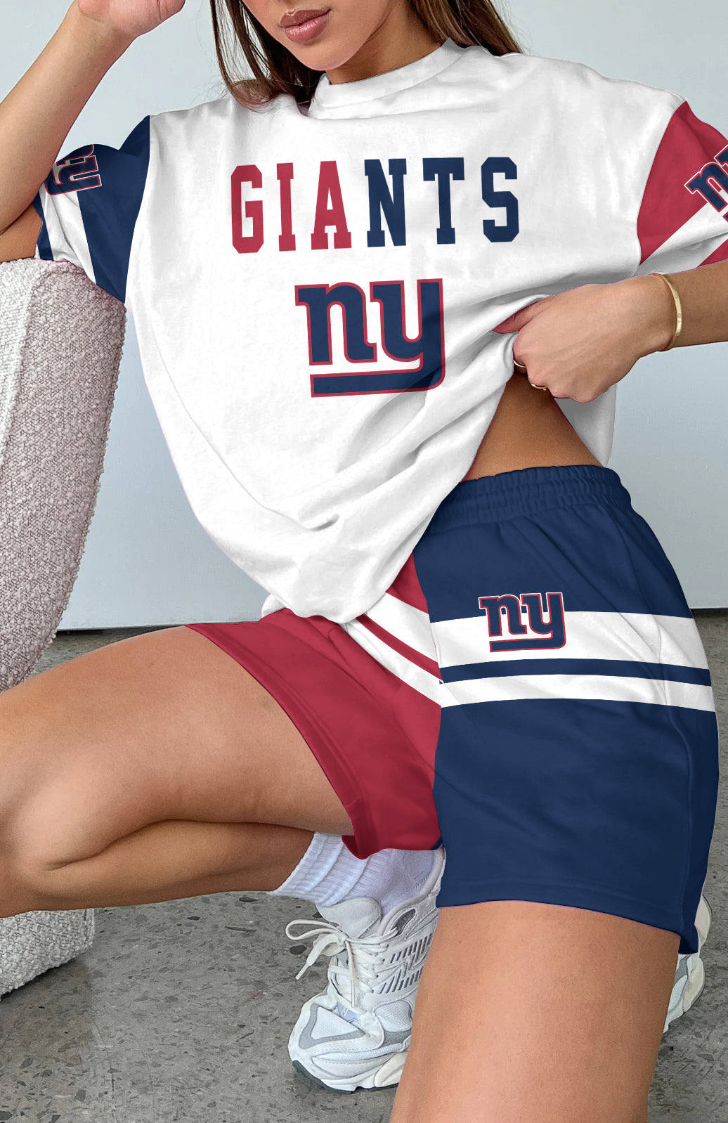 New York Giants Limited Edition Top And Shorts Two-Piece Suits