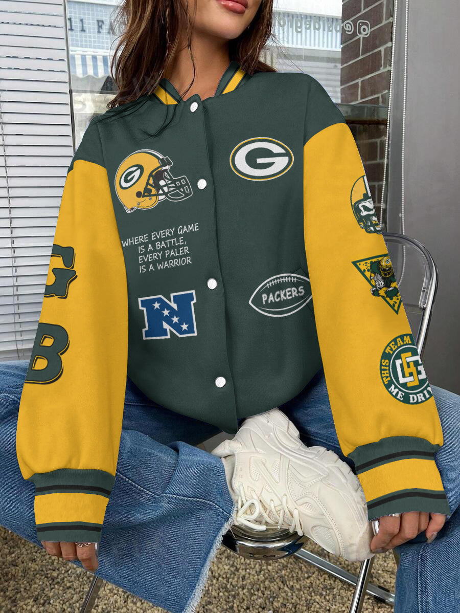 Green Bay Packers National Football League Varsity Jacket AZBTVJK000634