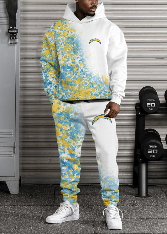 Los Angeles Chargers Combo Pullover Hoodie And Sweatpants AZBTPHSP000381
