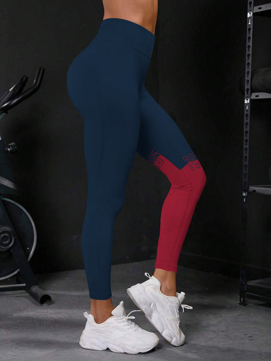 New England Patriots High Waist Push Up Printed Leggings (3)