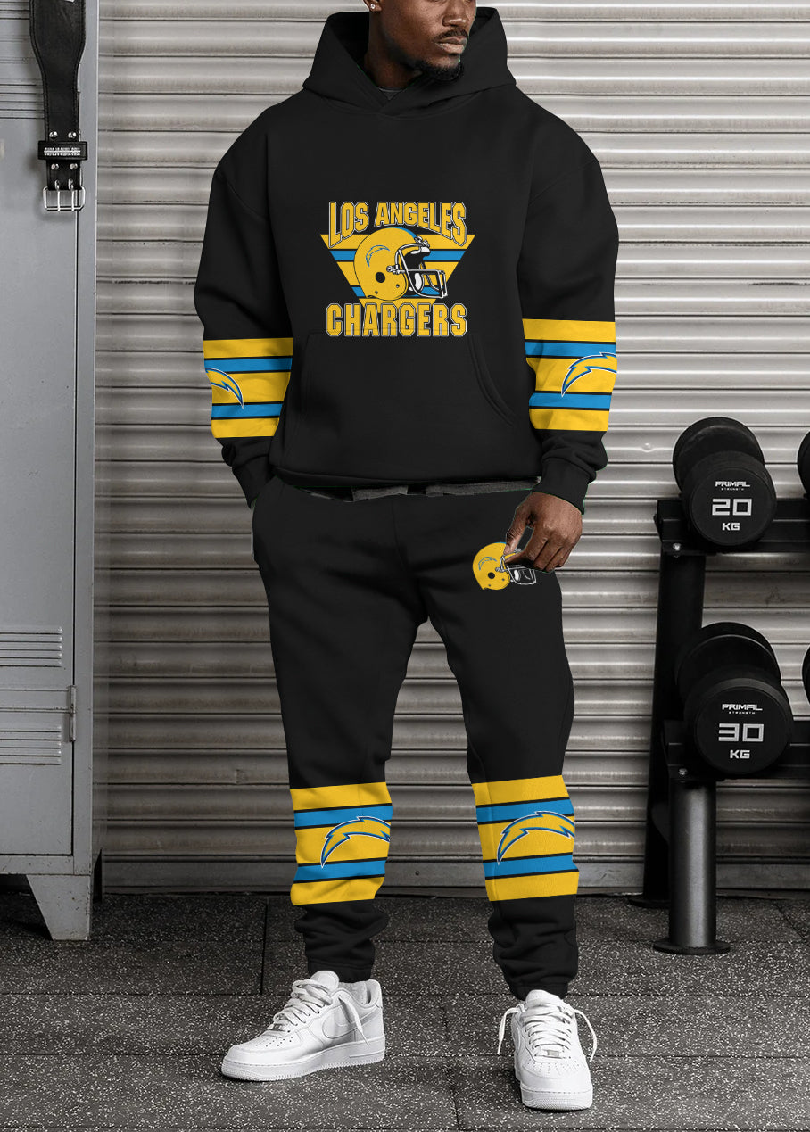 Los Angeles Chargers Combo Pullover Hoodie And Sweatpants AZBTPHSP000272