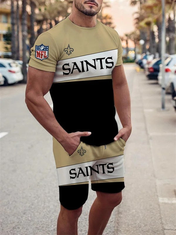 New Orleans Saints T-shirt and Shorts AZTS093