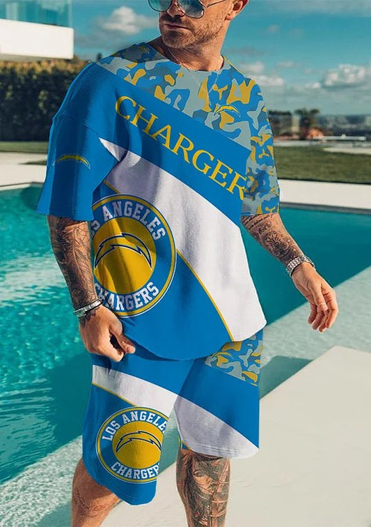 Los Angeles Chargers T-shirt and Shorts AZTS545