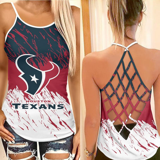 Houston Texans Criss Cross Tank Top BGCCTANK164