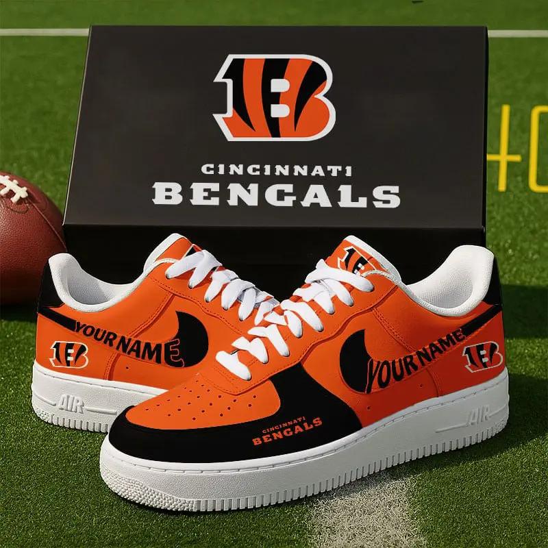 Cincinnati Bengals New Personalized AF1-1 Sneakers 2025 AZBTAF1N000007