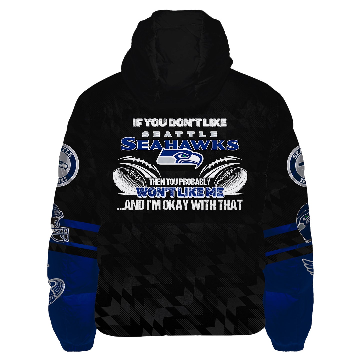 Seattle Seahawks CozyCloud Down Jacket AZBTDWJ000055