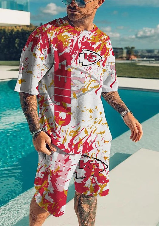 Kansas City Chiefs T-shirt and Shorts AZTS072