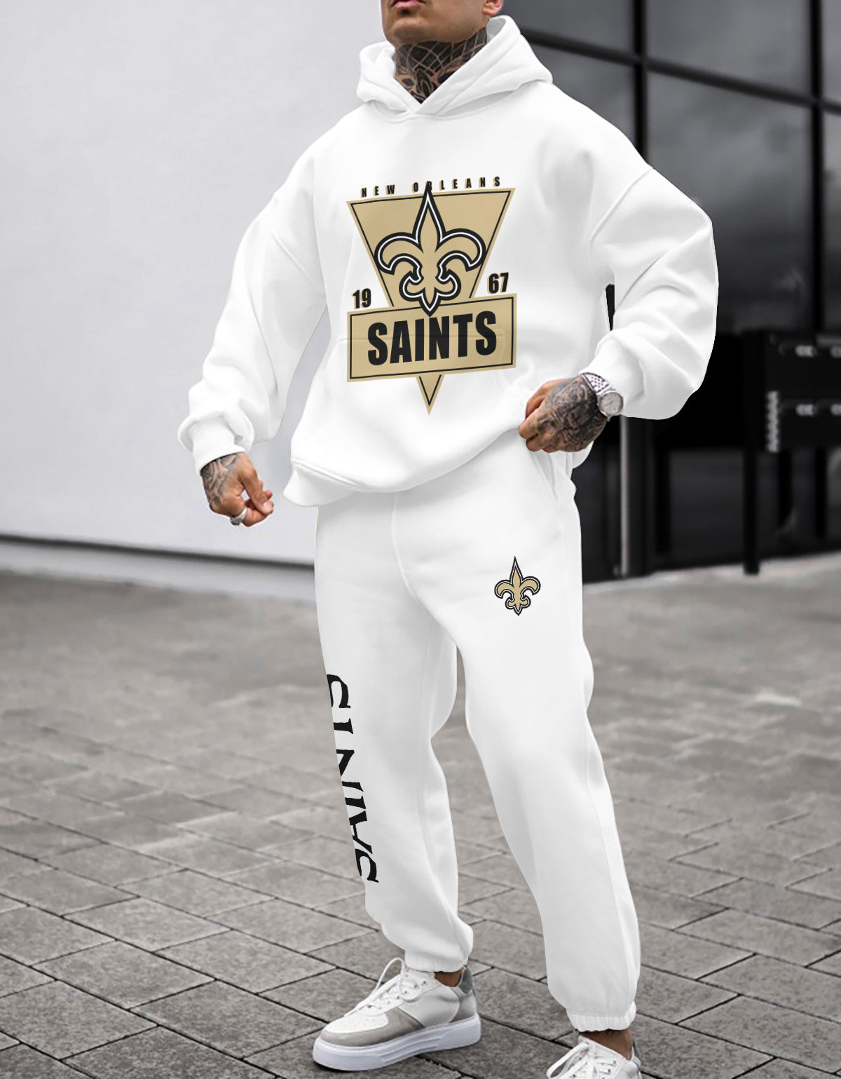 New Orleans Saints Combo Pullover Hoodie And Sweatpants AZBTPHSP000419