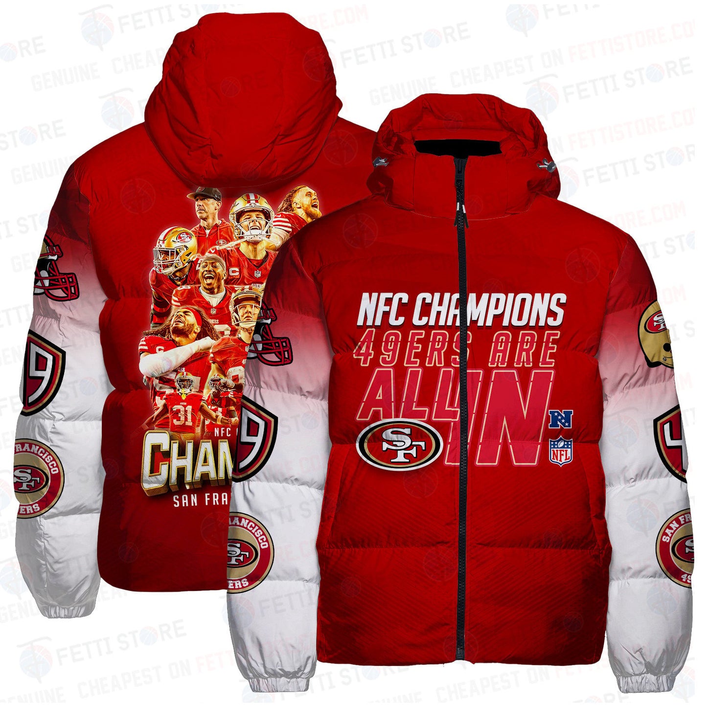 San Francisco 49ers  CozyCloud Down Jacket AZBTDWJ000062