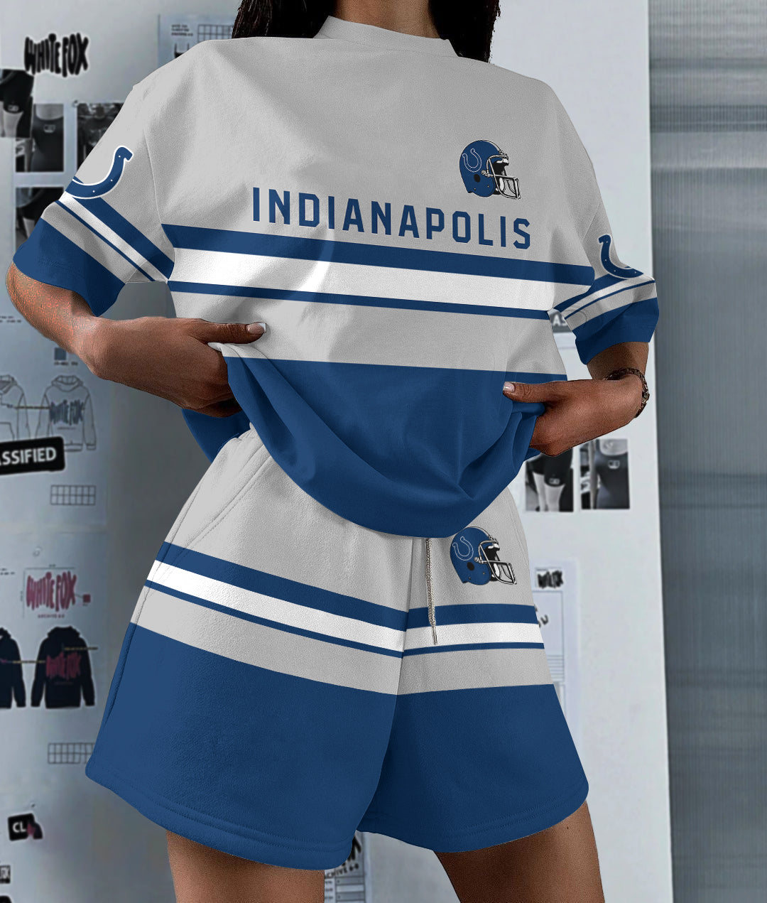 Indianapolis Colts Limited Edition Top And Shorts Two-Piece Suits (2)