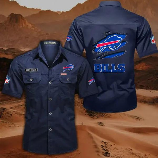 Buffalo Bills Men’s Short Sleeve Cargo Shirts New 2025 AZBT2DCGS000004
