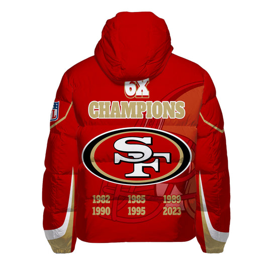 San Francisco 49ers CozyCloud Down Jacket AZBTDWJ000045