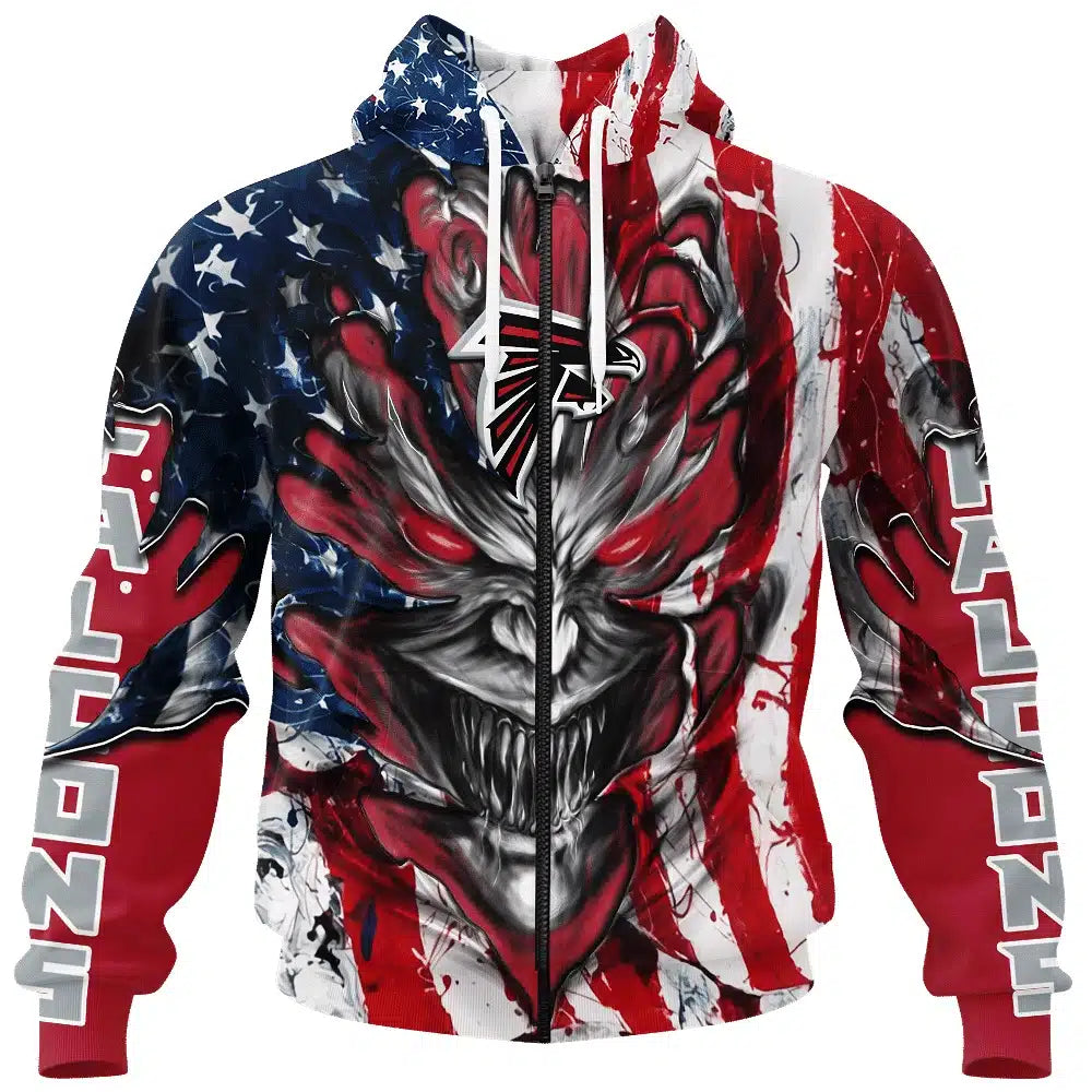 Atlanta Falcons All Over Printed T-shirt Sweatshirt Hoodie AZCHD569