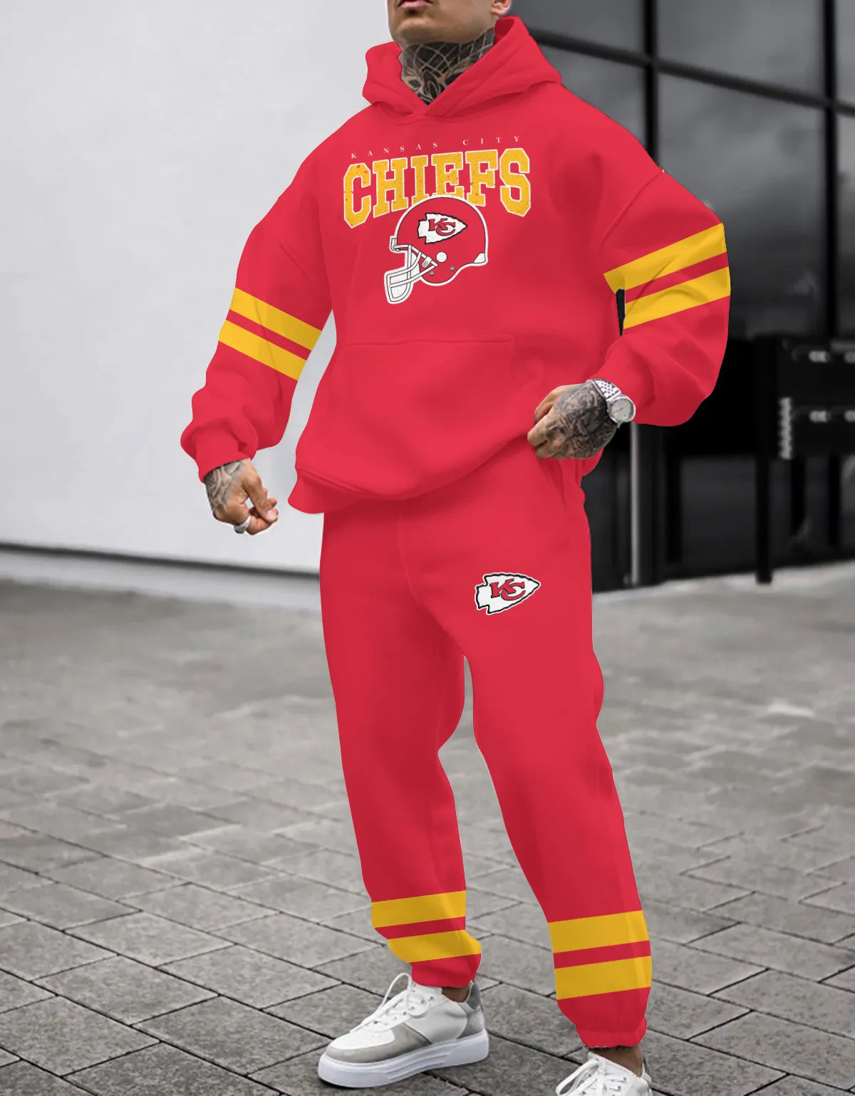 Kansas City Chiefs Combo Pullover Hoodie And Sweatpants AZBTPHSP000372