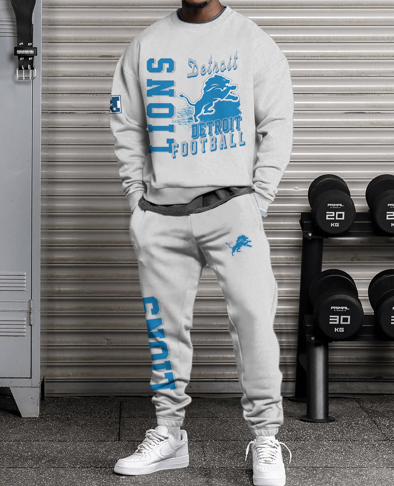 Detroit Lions Combo 3D Sweatsuit and Sweatpants Unisex CBSP5