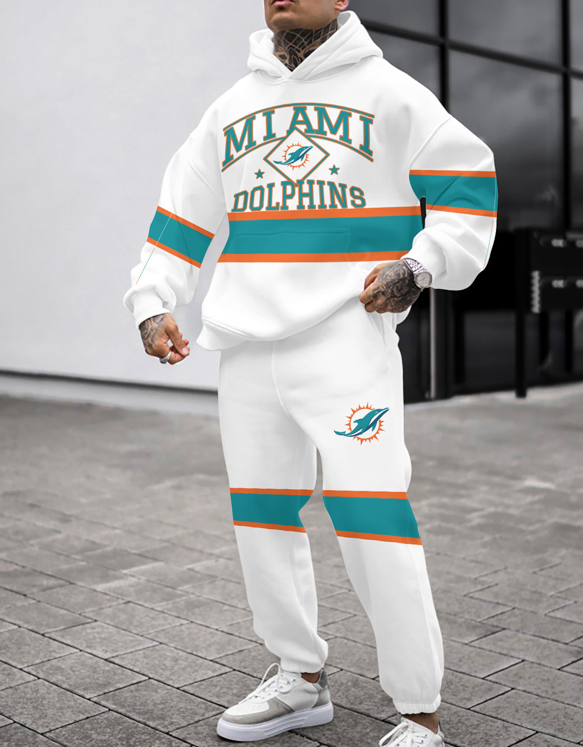 Miami Dolphins Combo Pullover Hoodie And Sweatpants AZBTPHSP000064