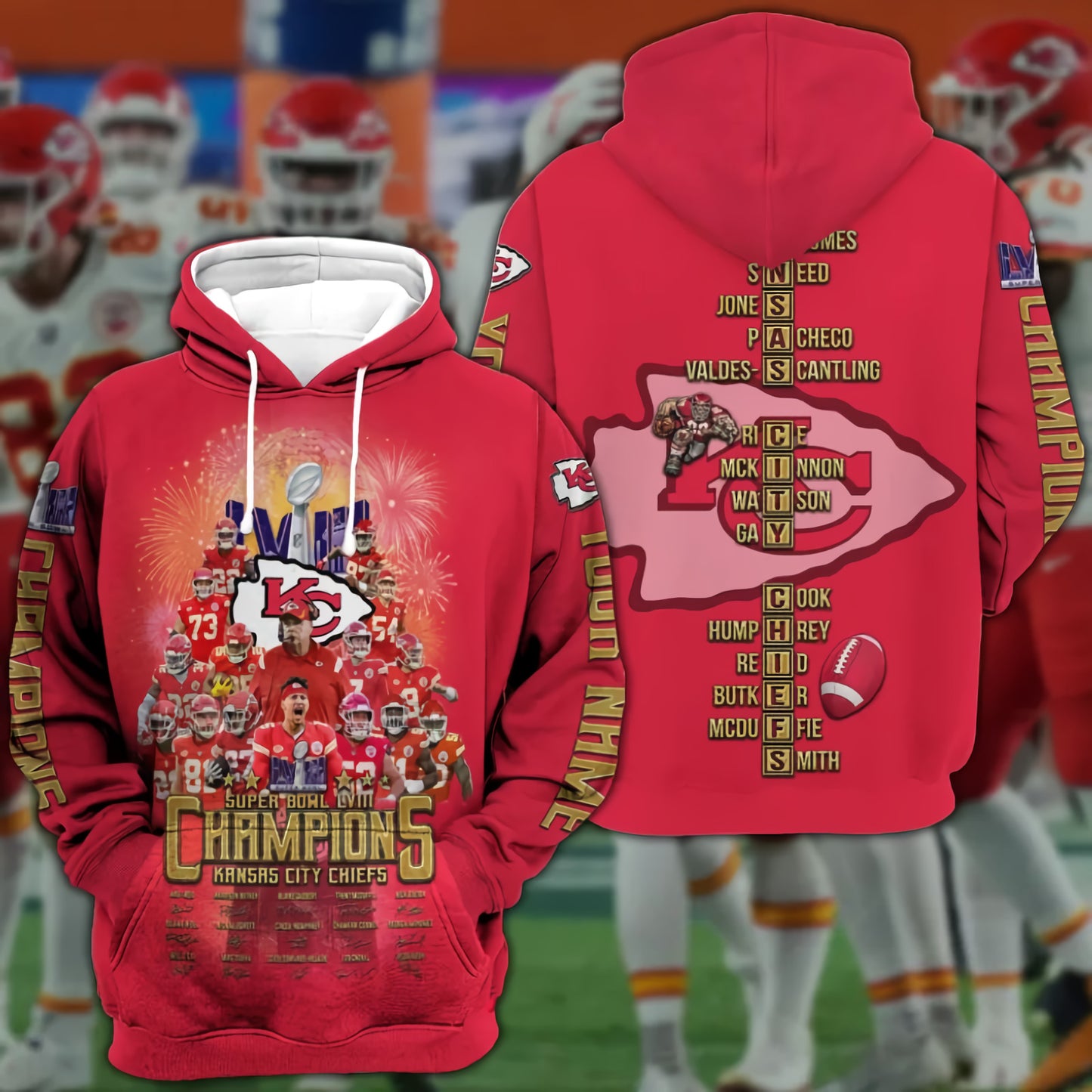 Kansas City Chiefs Super Bowl LVIII Hoodie