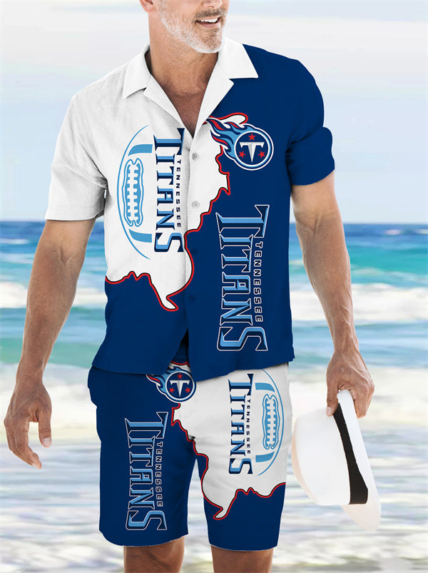 Tennessee Titans Combo Hawaiian Shirt and Shorts AZBTHWSS000167