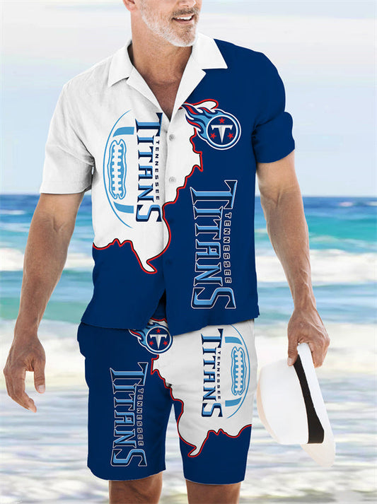 Tennessee Titans Combo Hawaiian Shirt and Shorts AZBTHWSS000167