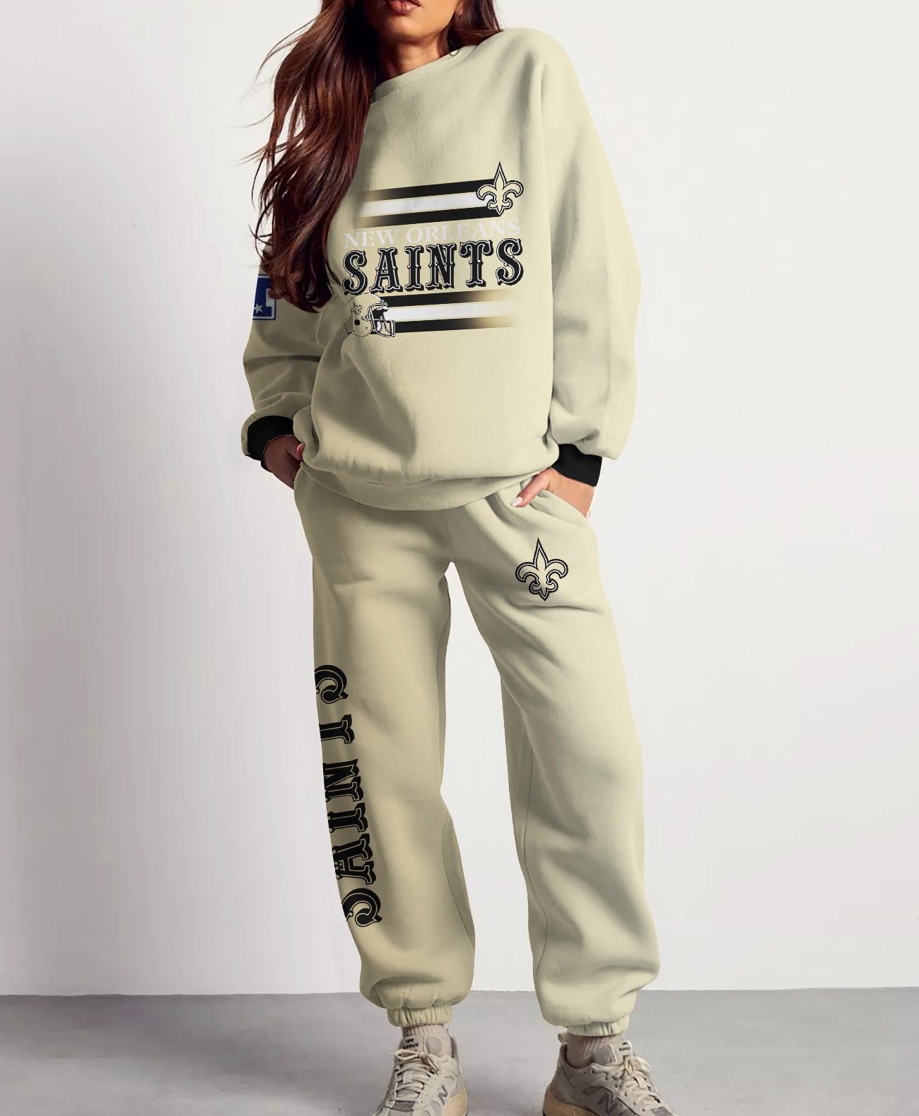 New Orleans Saints Combo 3D Sweatsuit and Sweatpants Unisex CBSP97