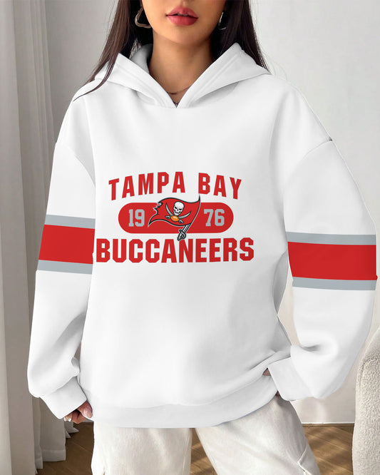Tampa Bay Buccaneers Printed Hooded Pocket Pullover Hoodie AZBTPH000041