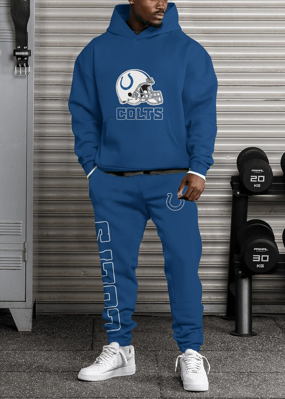 Indianapolis Colts Combo Pullover Hoodie And Sweatpants AZBTPHSP000235