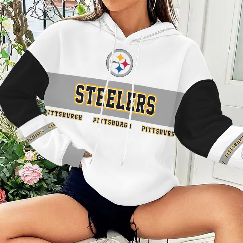 Pittsburgh Steelers Printed Hooded Pocket Pullover Hoodie AZBTPH000102