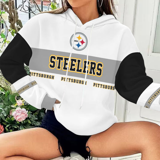 Pittsburgh Steelers Printed Hooded Pocket Pullover Hoodie AZBTPH000102