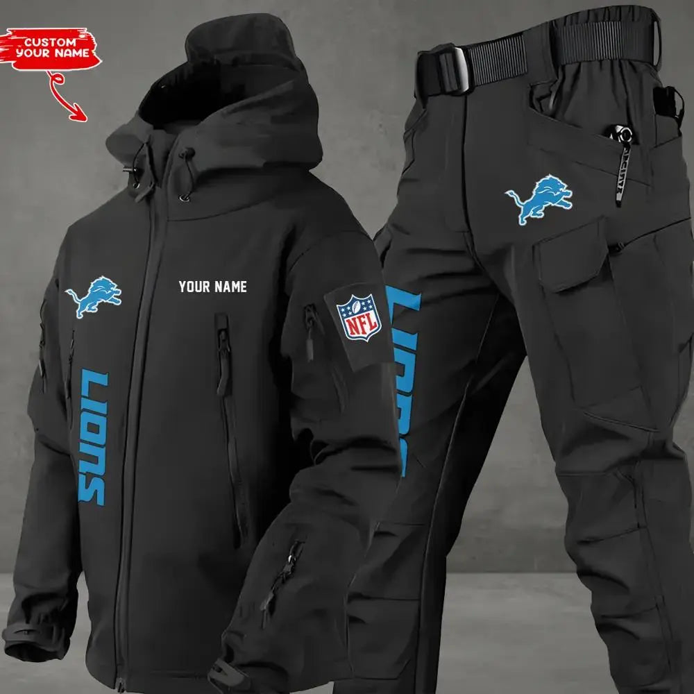 Detroit Lions Outdoor Jacket and Pants 000006