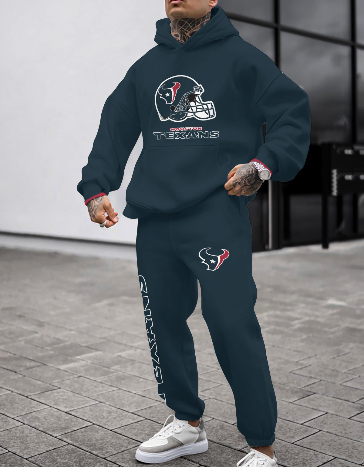 Houston Texans Combo Pullover Hoodie And Sweatpants AZBTPHSP000190