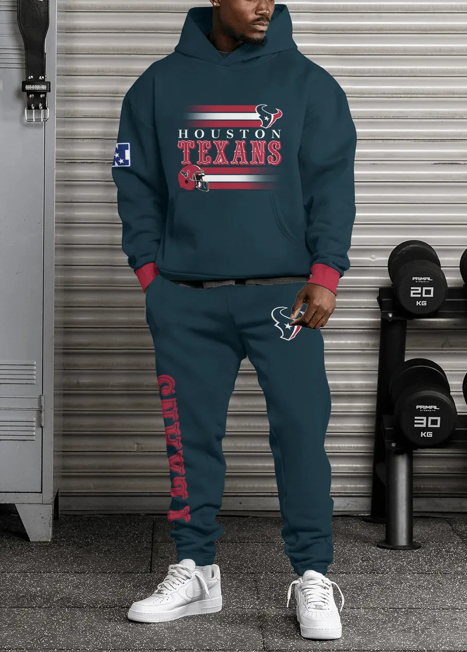 Houston Texans Combo Pullover Hoodie And Sweatpants AZBTPHSP000122