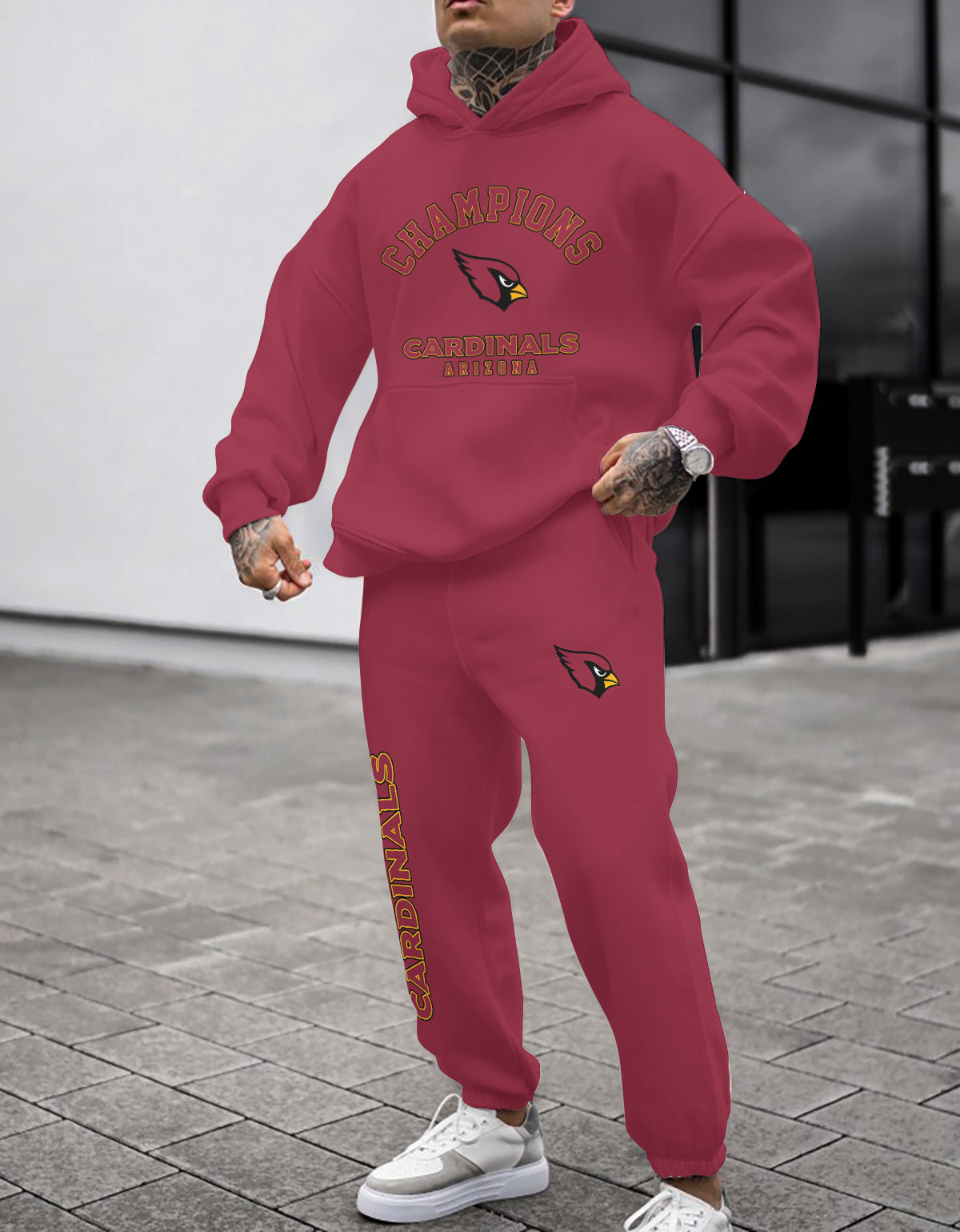 Arizona Cardinals Combo Pullover Hoodie And Sweatpants AZBTPHSP000408
