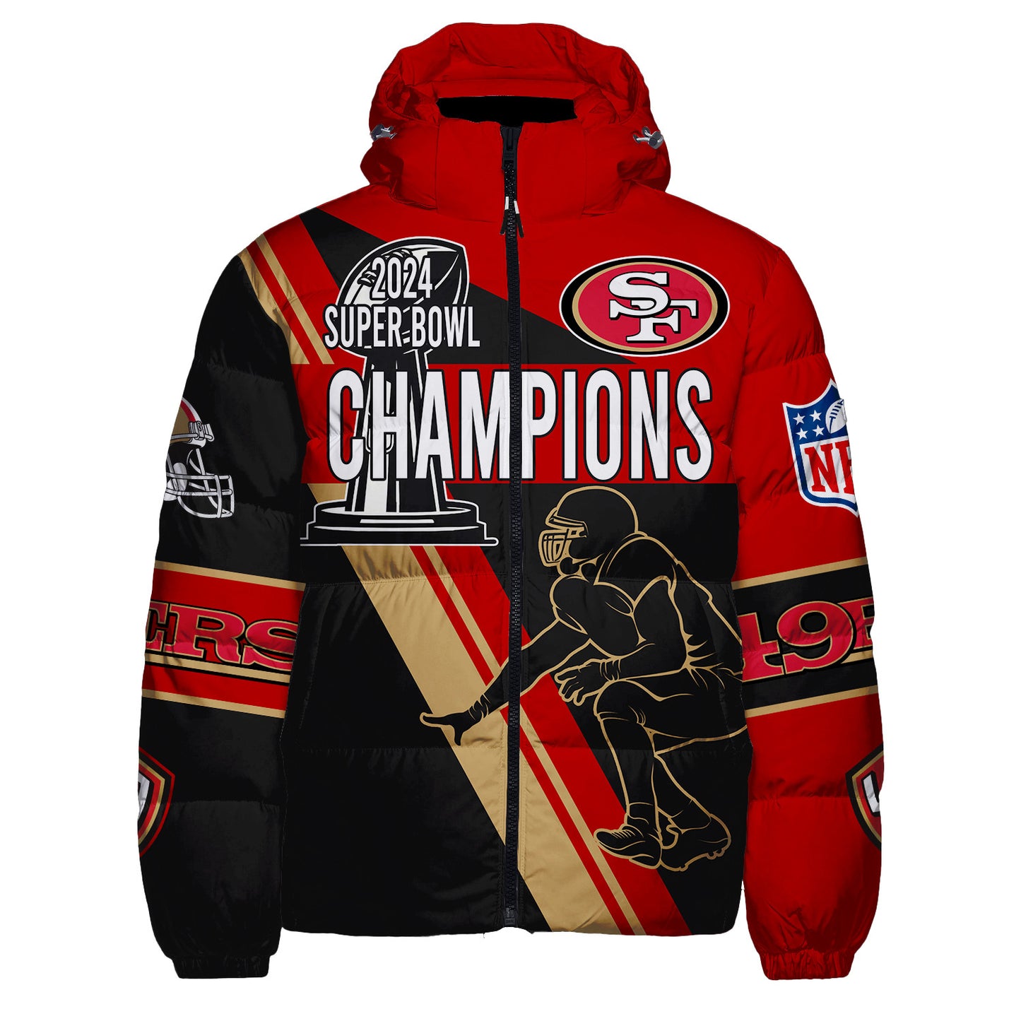San Francisco 49ers CozyCloud Down Jacket AZBTDWJ000194