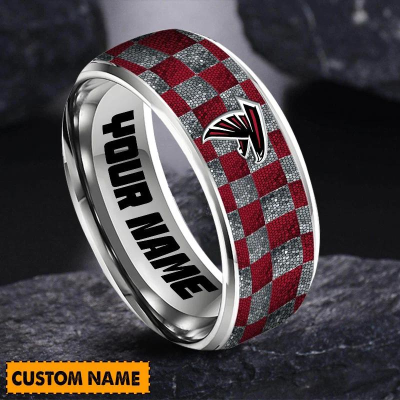 Atlanta Falcons Special Stainless Ring Custom Name AZBTSR000011