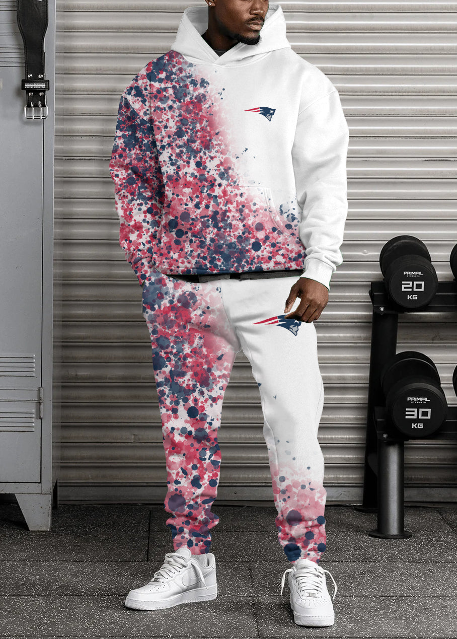New England Patriots Combo Pullover Hoodie And Sweatpants AZBTPHSP000481