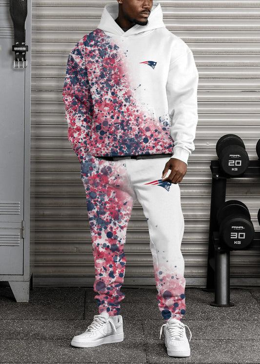 New England Patriots Combo Pullover Hoodie And Sweatpants AZBTPHSP000481
