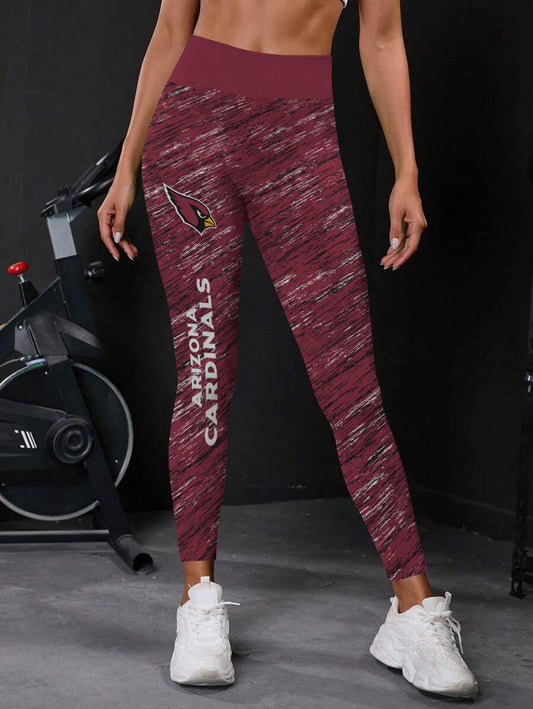 Arizona Cardinals  High Waist Push Up Printed Leggings