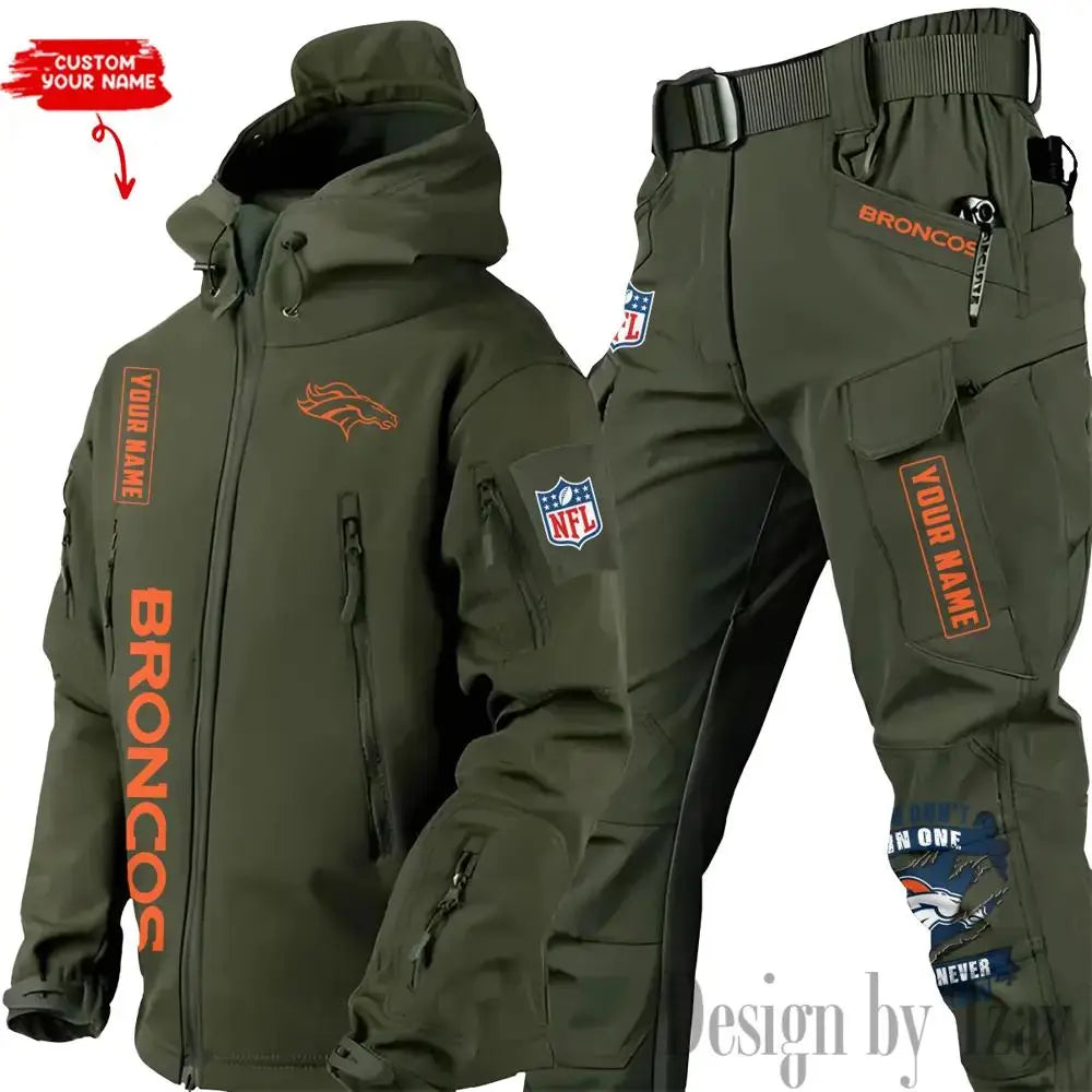 Denver Broncos Outdoor Jacket and Pants 000140