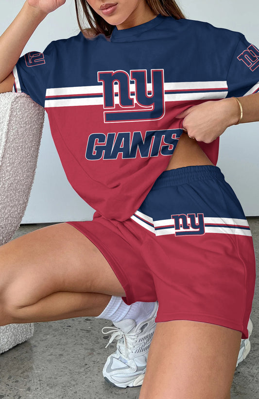 New York Giants Limited Edition Top And Shorts Two-Piece Suits (1)