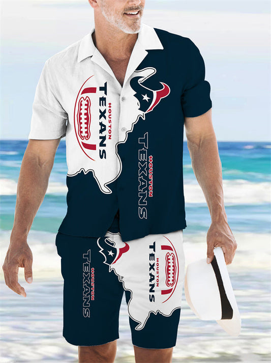 Houston Texans Combo Hawaiian Shirt and Shorts AZBTHWSS000177