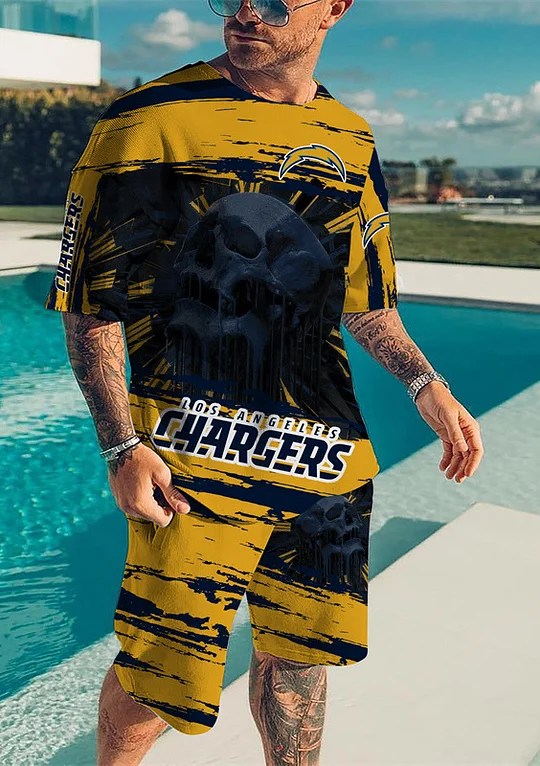 Los Angeles Chargers T-shirt and Shorts AZTS546
