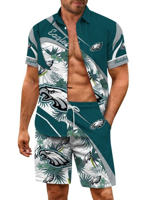 Philadelphia Eagles Combo Hawaiian Shirt and Shorts AZBTHWSS000103