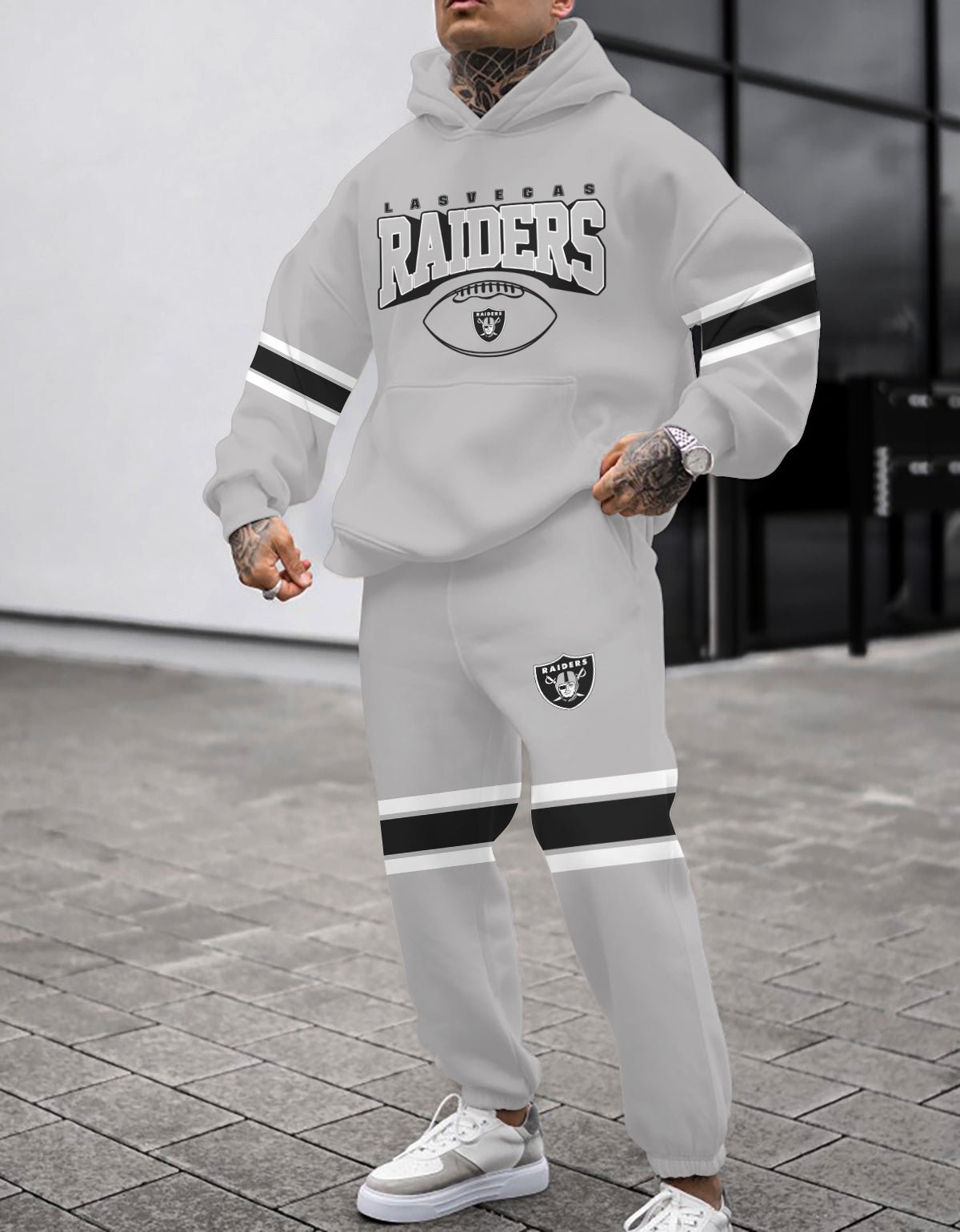 Las Vegas Raiders Combo Pullover Hoodie And Sweatpants AZBTPHSP000319