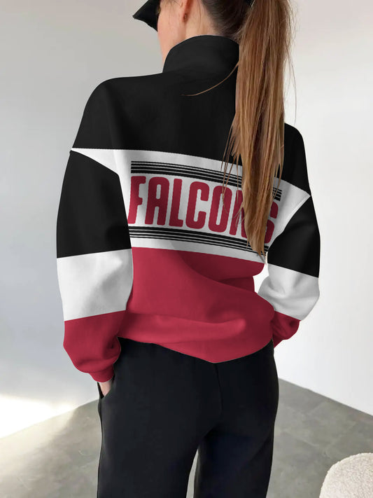 Atlanta Falcons Casual Colorful Stand Collar Sweatshirt AZBTSCSW000222