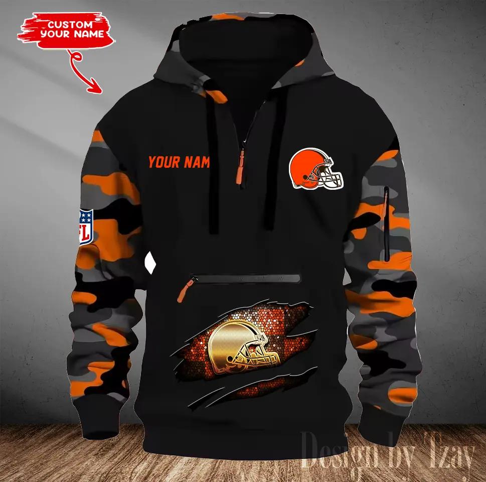 Cleveland Browns Camouflage Hooded Sweatshirt HA71