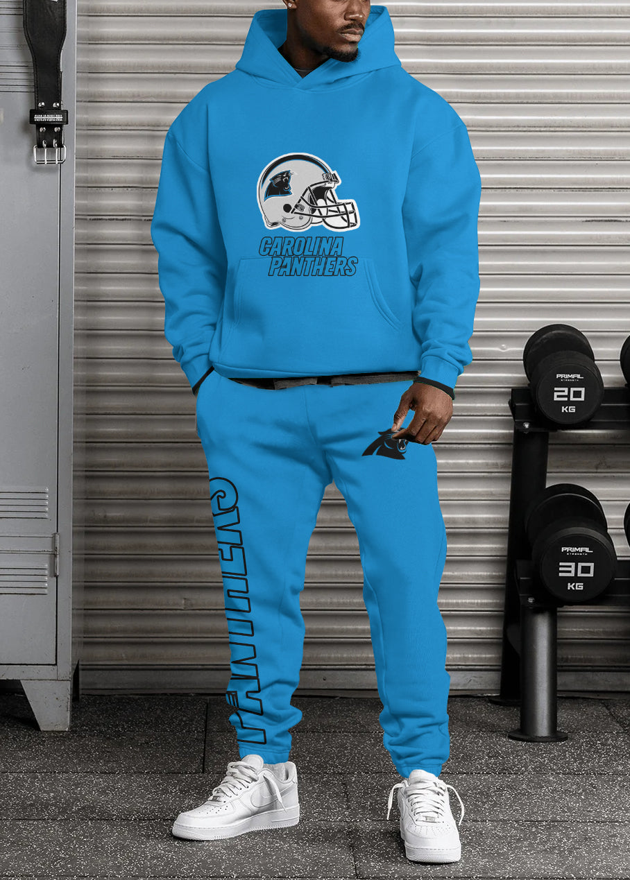 Carolina Panthers Combo Pullover Hoodie And Sweatpants AZBTPHSP000302