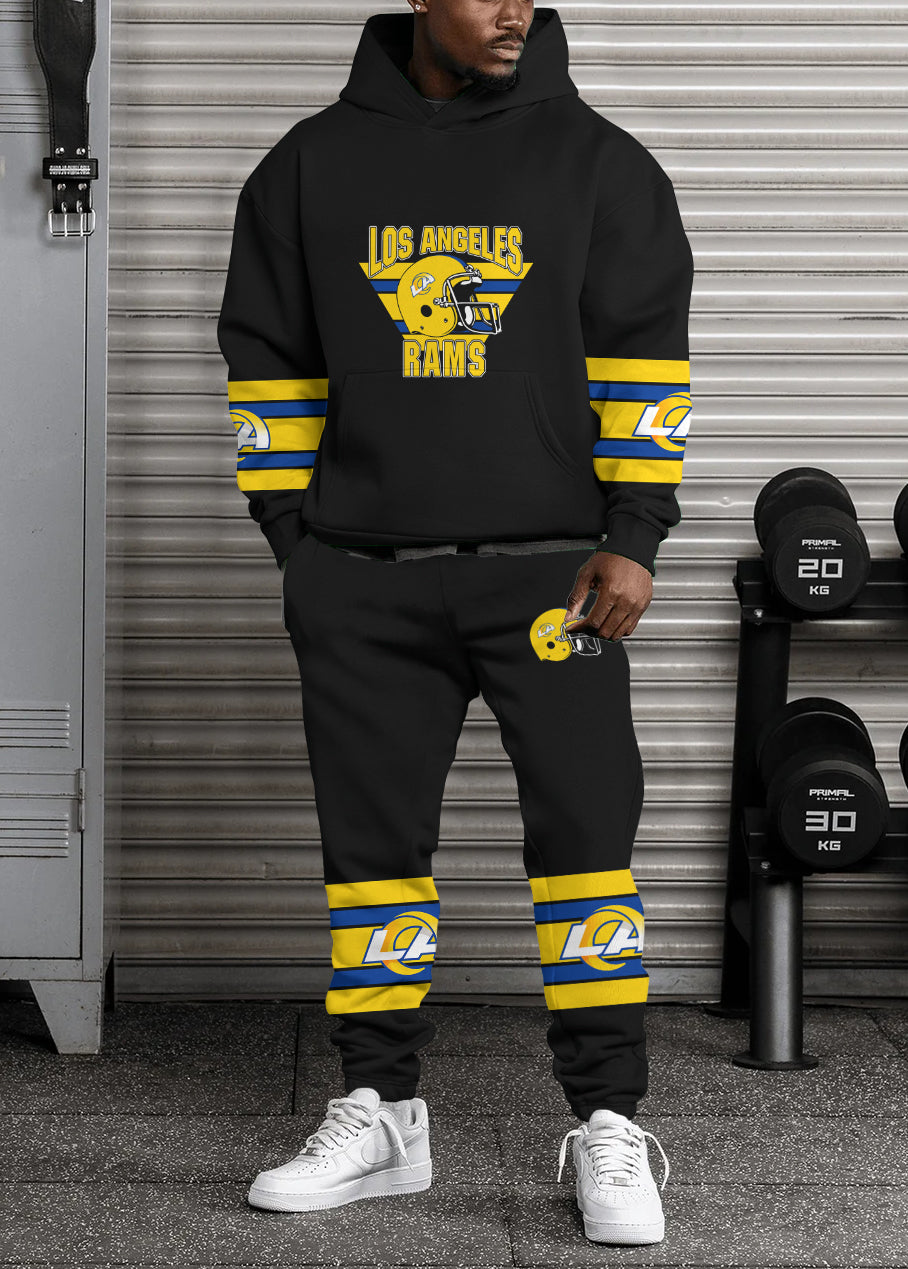 Los Angeles Rams Combo Pullover Hoodie And Sweatpants AZBTPHSP000267