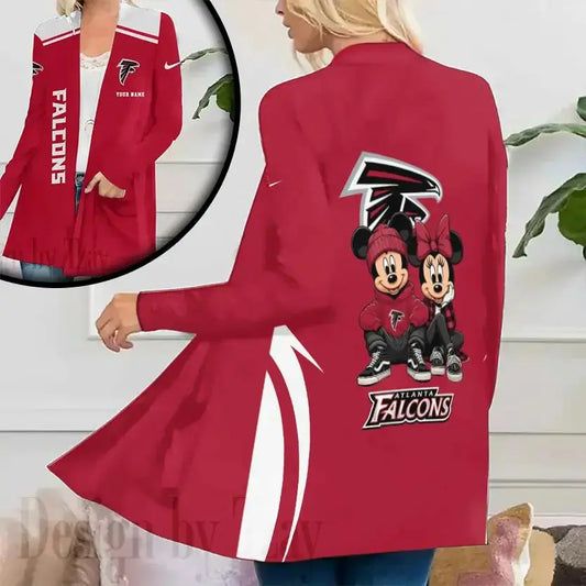 Atlanta Falcons Women Patch Pocket Cardigan BT010