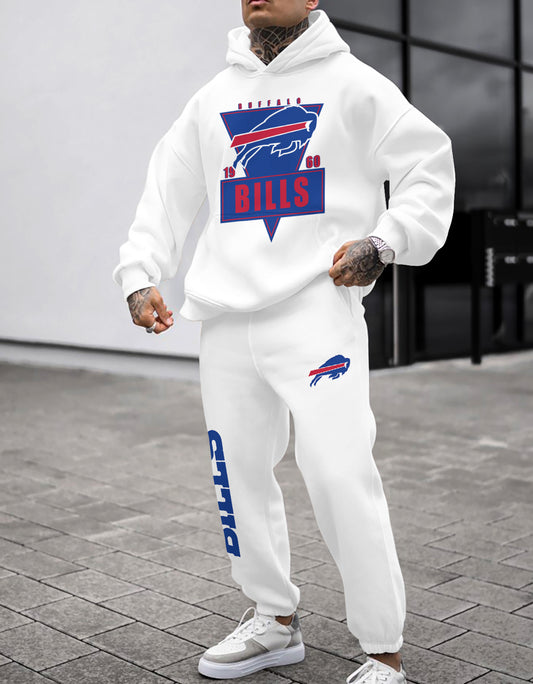 Buffalo Bills Combo Pullover Hoodie And Sweatpants AZBTPHSP000384
